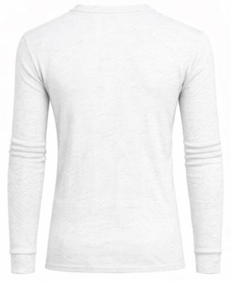 Men's Long-Sleeve Waffle-Knit V-Neck Thermal T-Shirt