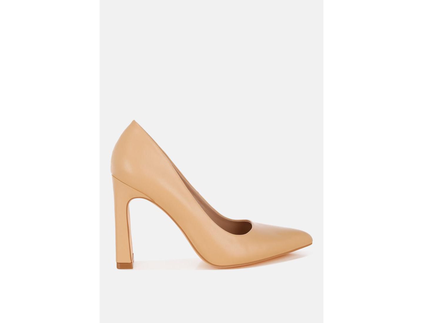 Женские туфли London Rag Shacarri Faux Leather Pumps, цвет: Бежевая искусственная кожа — фото 2