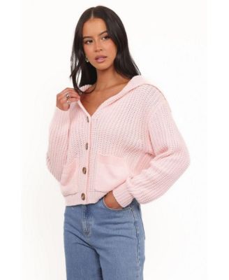 Women's Amelia Oversize Collar Button Cardigan