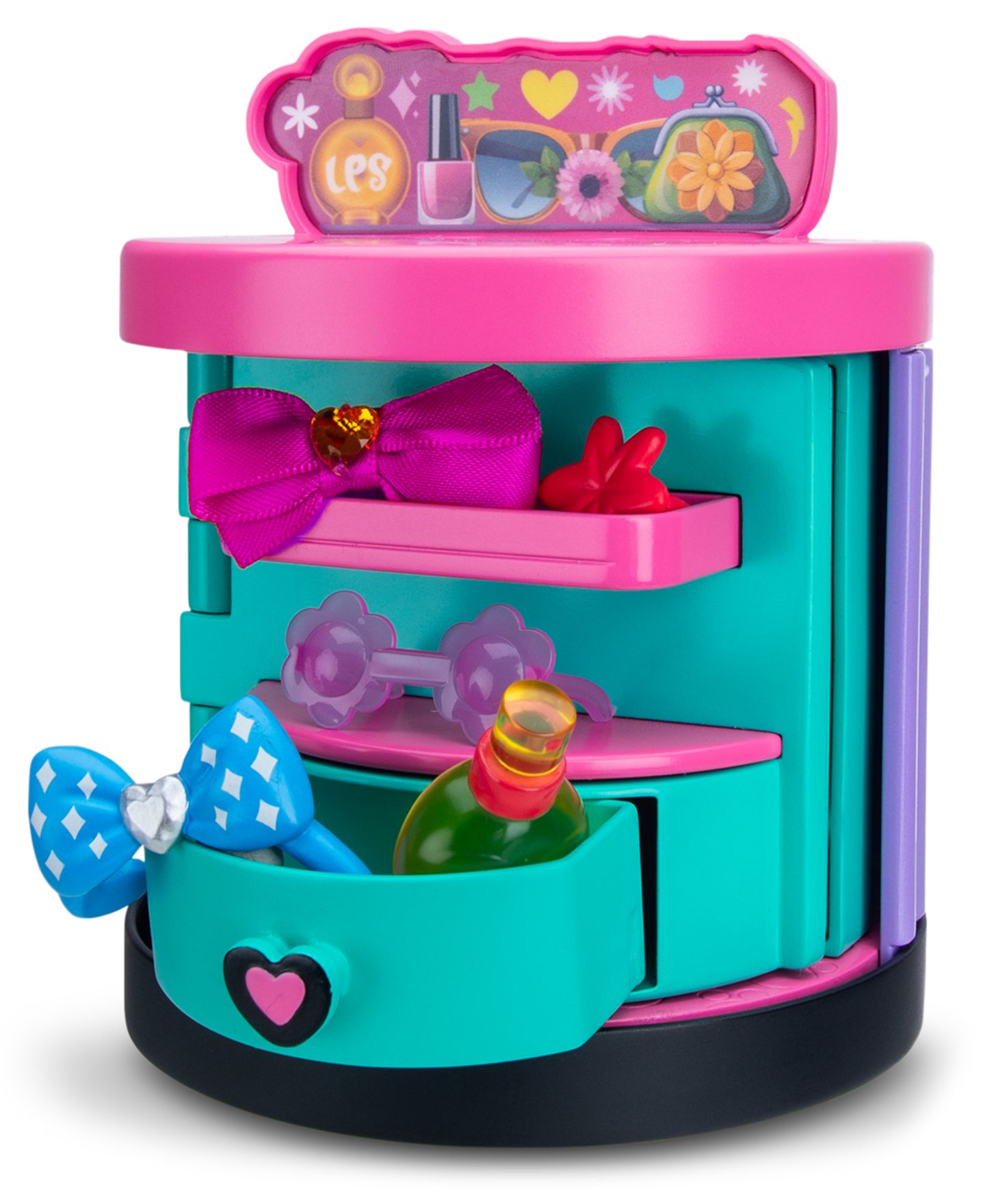 Детский игровой набор Littlest Pet Shop Bobblin' Pets Spin & Style Boutique Folds-Up 4-Pet Playset, Ages 4+ — фото 2