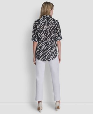 Women's Printed Long-Sleeve Shirt