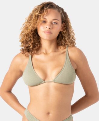 Juniors' Haliewa Built-Up Triangle Bikini Top