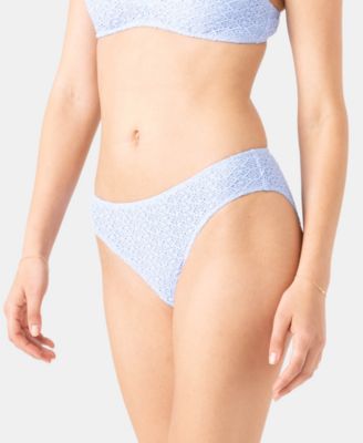 Juniors' Crochet Hipster Full Swim Bottoms