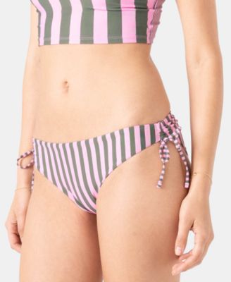 Juniors' Stripe Out Lace Hipster Bottoms