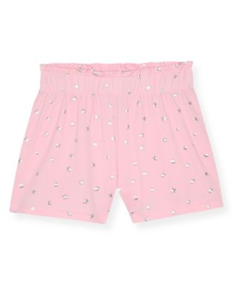 Girls' 7-16 Foil Print Tank Top, Short Pants & Scrunchie, 3-Piece Set