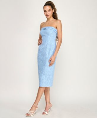 Juniors' Strapless Midi Dress