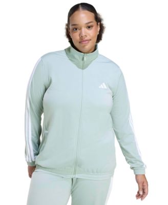 Plus Size Essentials Tricot Three Stripes Track Jacket