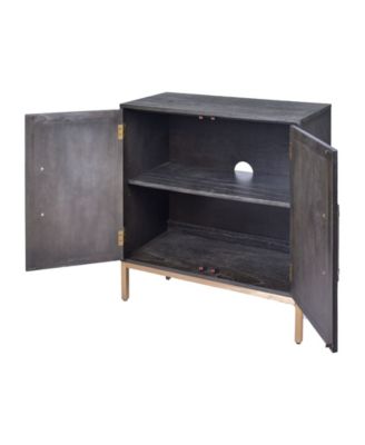 34" Wood Sophia 2-Door Accent Cabinet