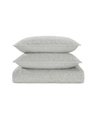 Henley Jacquard 3-Pc. Quilt Set, Full/Queen