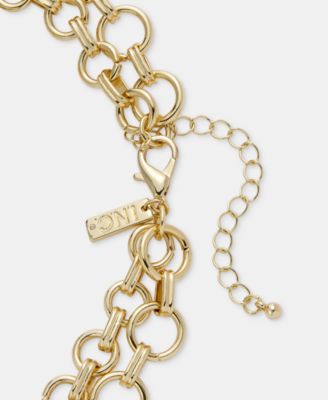 Shell Layered Pendant Necklace, 16" + 3" extender