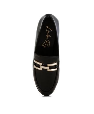 Womens Revanta Patent Faux Leather Loafers