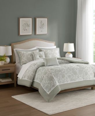 Fiona Floral 9-Pc. Comforter Set, Full