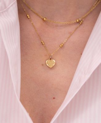 Women's Layered Gold-Plated Stainless Steel Necklaces