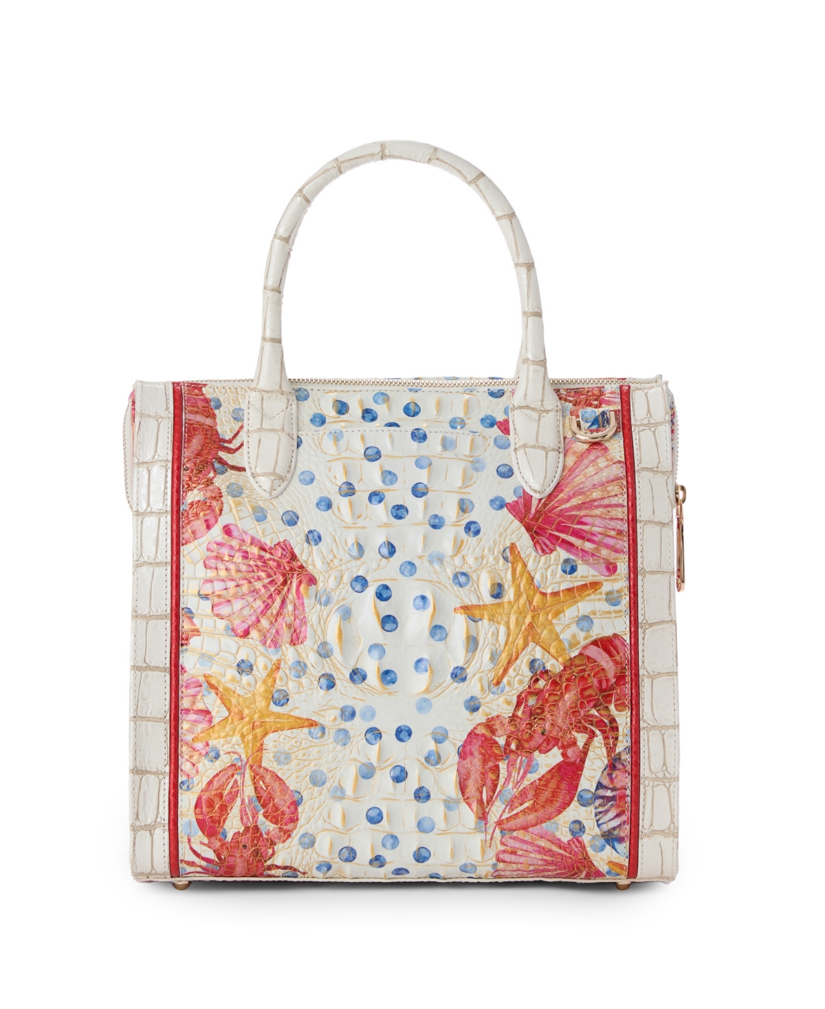 Brahmin Caroline Chattaway Zipper Satchel Bag