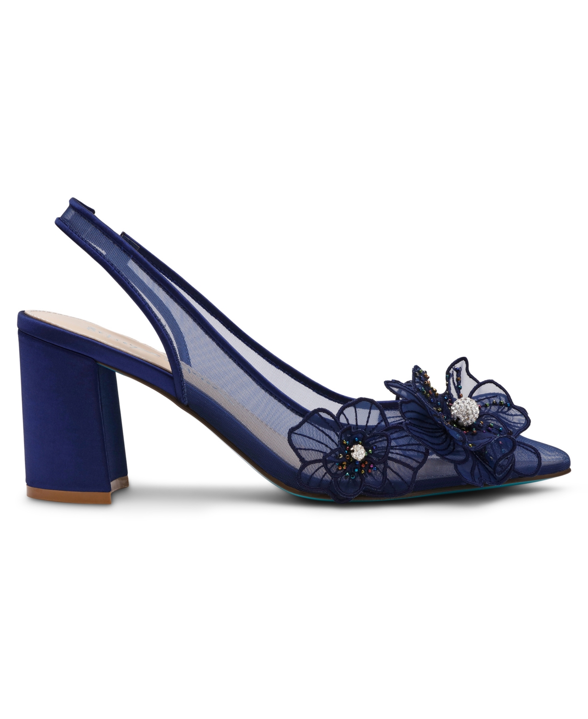 Betsey Johnson Women's Petra Flower Applique Slingback Pumps