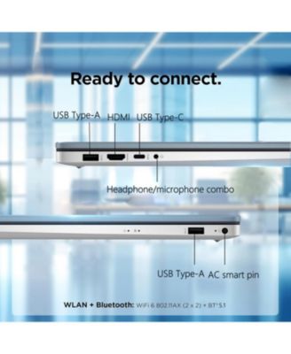 Essential 17.3" Entry Traditional Laptop AMD Ryzen 5 7430U 4GB RAM AMD Radeon Graphics 512GB SSD Storage Windows 11 Home HD+ 60Hz