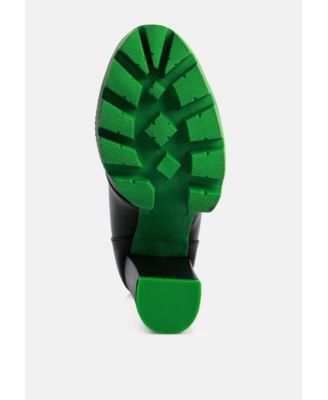 Womens larch cushion collared biker boots