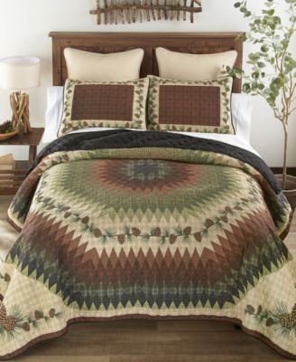 Pine Circle 3-Pc. Quilt Set, King