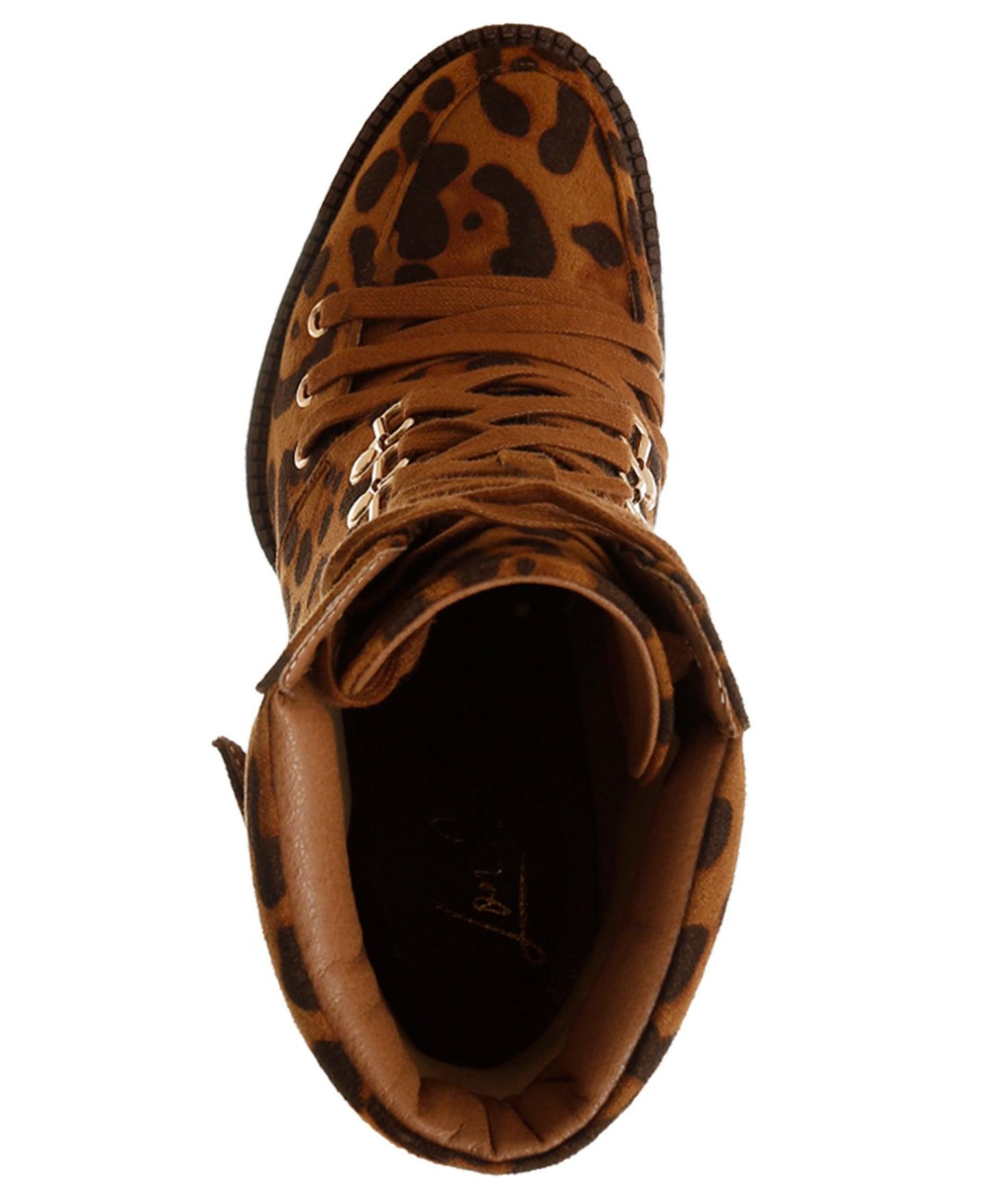 Женские ботинки London Rag Fremont Leopard Print Chunky, цвет: Коричневый — фото 6