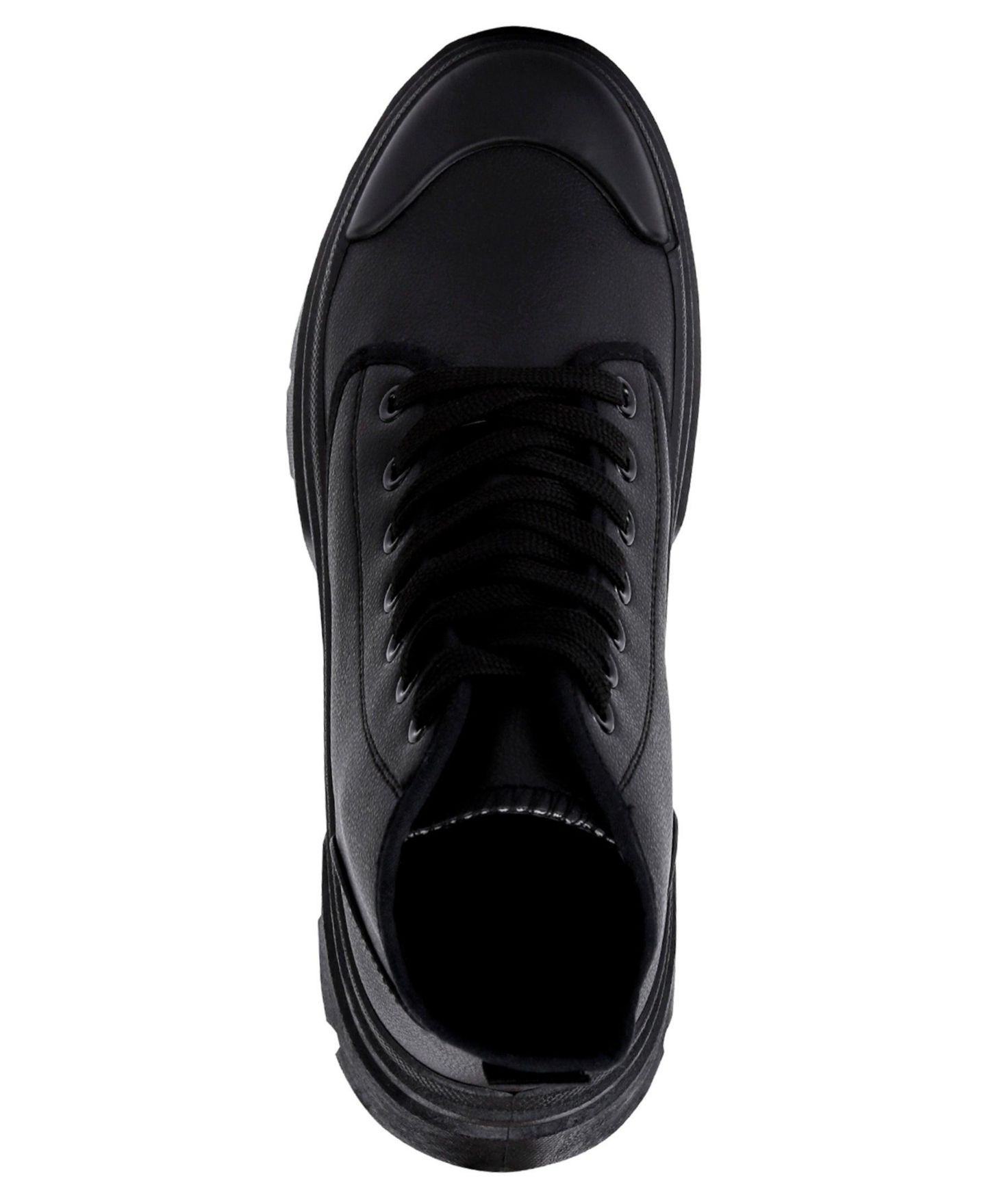 Женские ботинки London Rag Roxane Chunky Lace Up, цвет: Чёрная искусственная кожа — фото 6