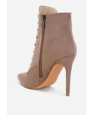 Womens Agmati Lace Up Stiletto Boots