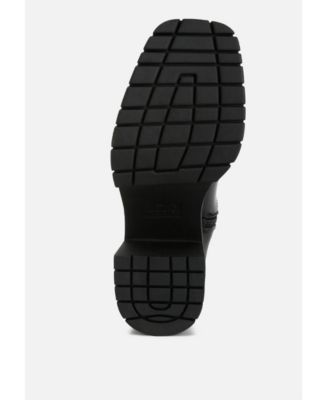 kokum faux leather platform boots