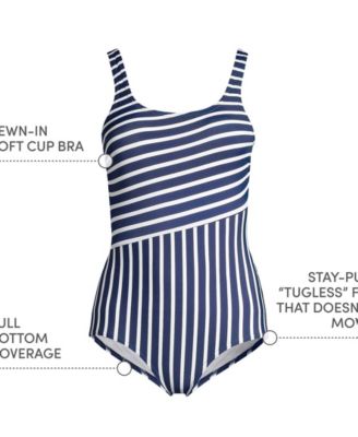 Women's DDD-Cup Chlorine Resistant Soft Cup Tugless Sporty One Piece Swimsuit