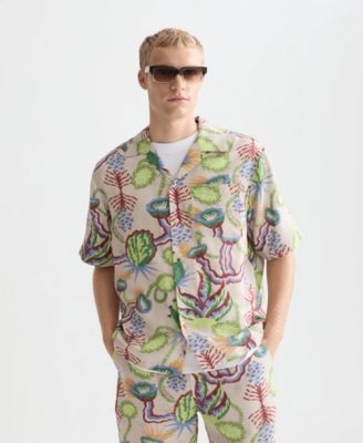 Men's Printed Short-Sleeve Shirt