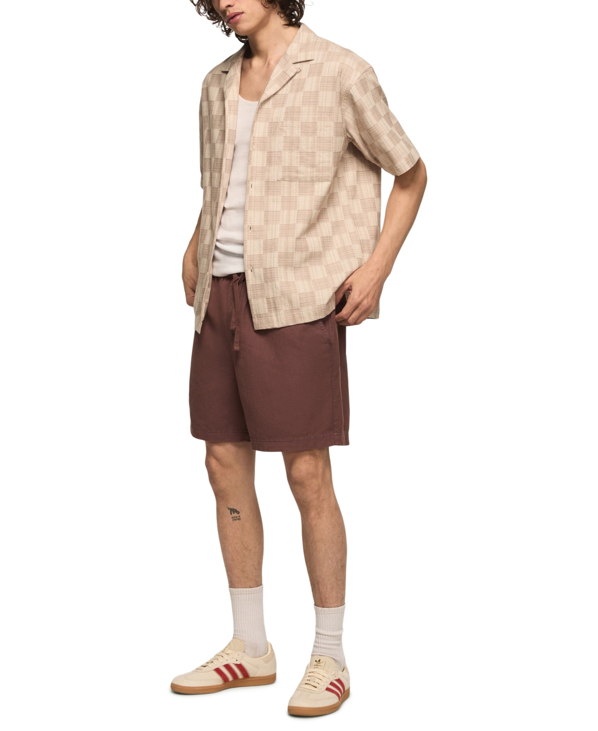 Lucky Brand Men's Pull-On Linen Shorts