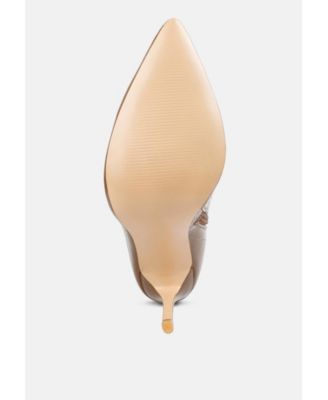 Womens Riggle Long Patent Pu High Heel Boots