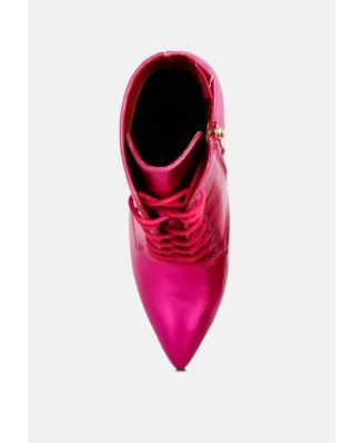 PIET Womens Metallic Stiletto Ankle Boot