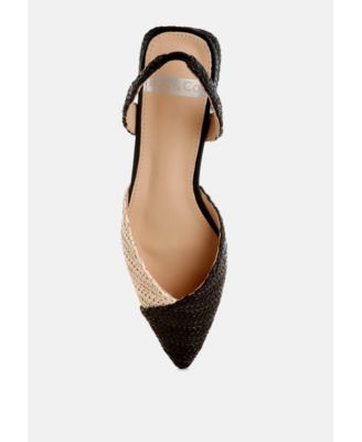 Womens Kinjay Pointy Toe Slingback Sandals