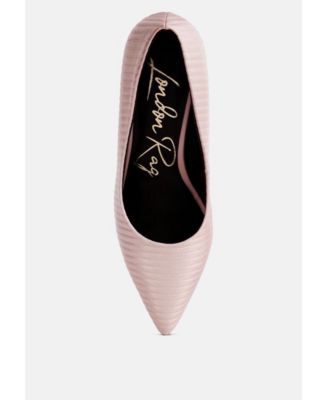 Womens Tickles Italian Block Heel Pumps