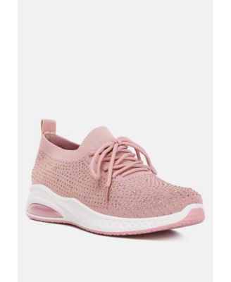 Women's elizha stud embellished lace up sneakers