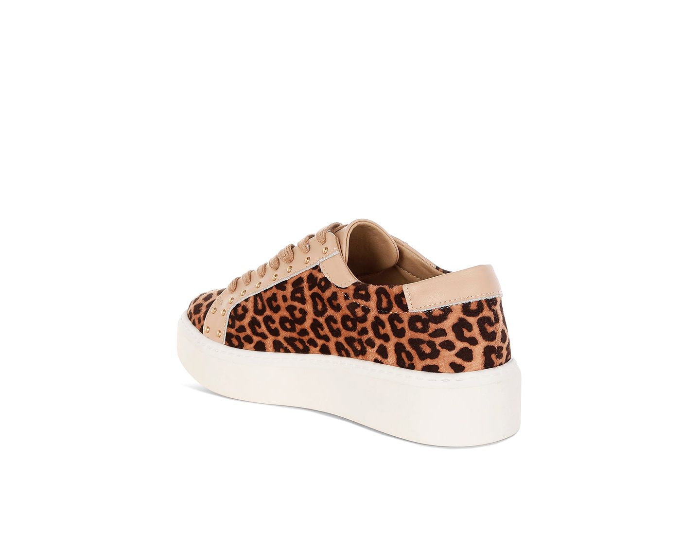 Женские кроссовки Rag & Co Flippin Studded Leopard Print Chunky, цвет: Коричневый — фото 4