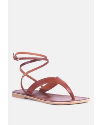 WRAP-UP Tie around Flat Womens Sandals