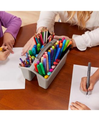 4-Compartment Small Caddy, Grey, 6-Pack