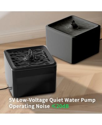 Automatic Pet Waterer with Circulation, Square Fountain Cat Bowls, 3800ml/3.8L for Cats