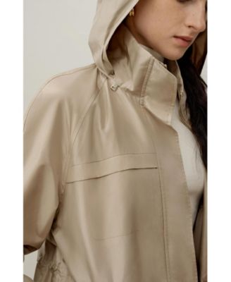 Women's Silk Taffeta Water-Repellent Urban Coat