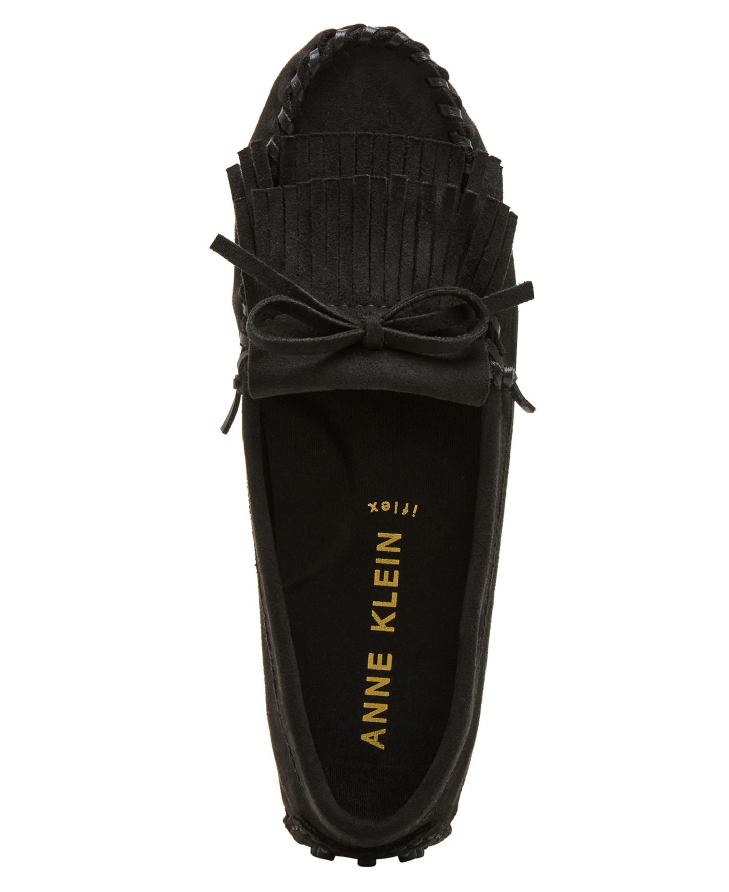 Женские туфли Anne Klein Cali Kiltie Driver, цвет: Чёрный замшевый — фото 4