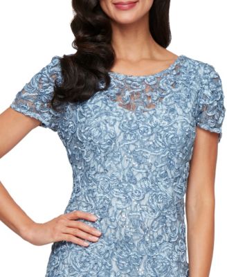 sachin and babi light blue dress Alex Evenings Petite Soutache-Bodice Gown & Jacket MSRP $249 – DGFOutlet main image 0