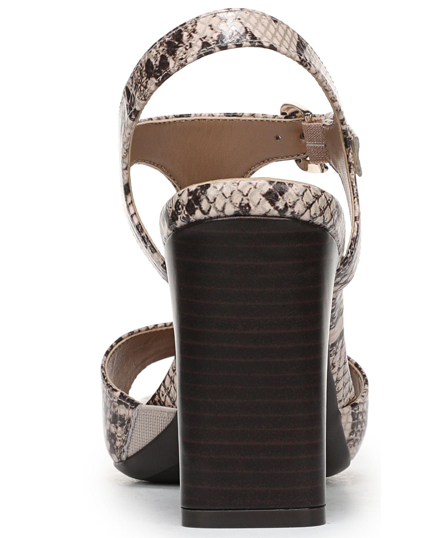 Женские сандалии Naturalizer Marlowe Strappy Dress Sandals, цвет: Бежевый разноцветный змеиная искусственная кожа — фото 3