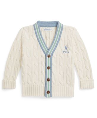 Baby Boys' Cotton Cricket Cardigan