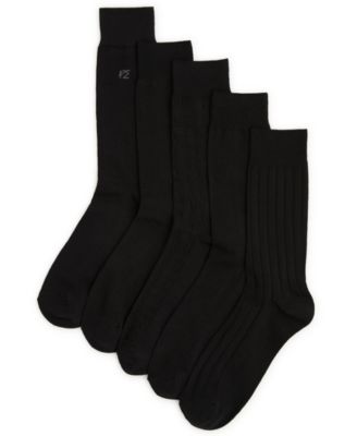 Men's Texture Mix Patterned Comfort Stretch Socks, 5-Pack