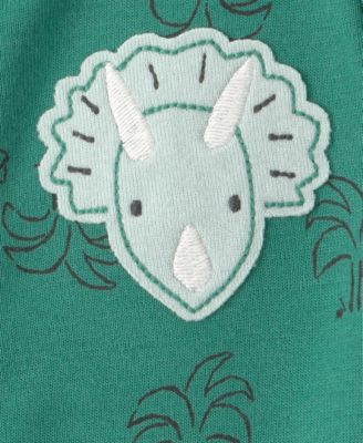 Baby Boys' Dinosaur Print Short-Sleeve Romper