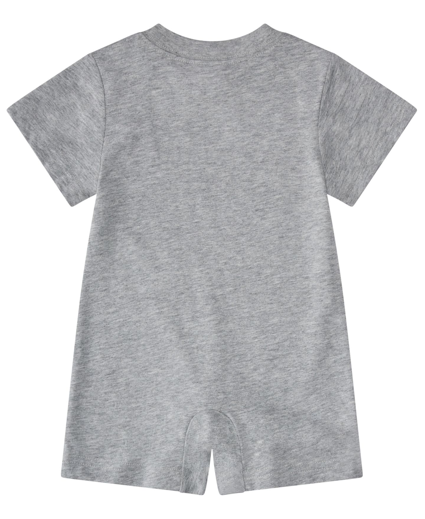Комбинезон adidas Short-Sleeve Graphic Shortie Heather Romper для мальчиков-малышей, цвет: Средний серый меланжевый — фото 2
