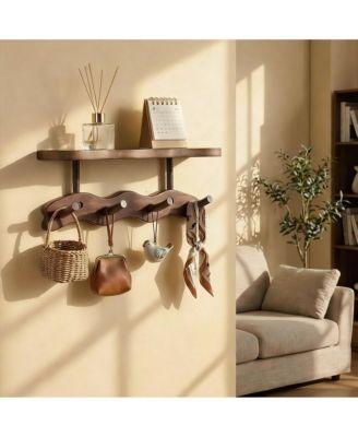 Wavy Wall Rack & Shelf for Small Spaces