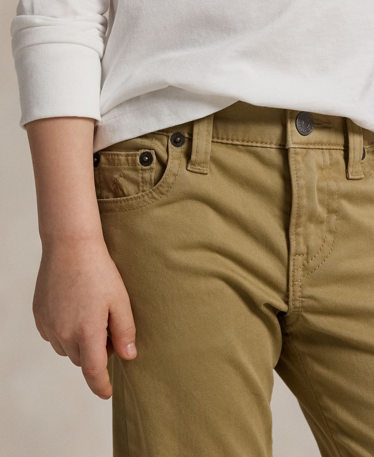 Polo Ralph Lauren Toddler and Little Boys Sullivan Slim Stretch Sateen Pant