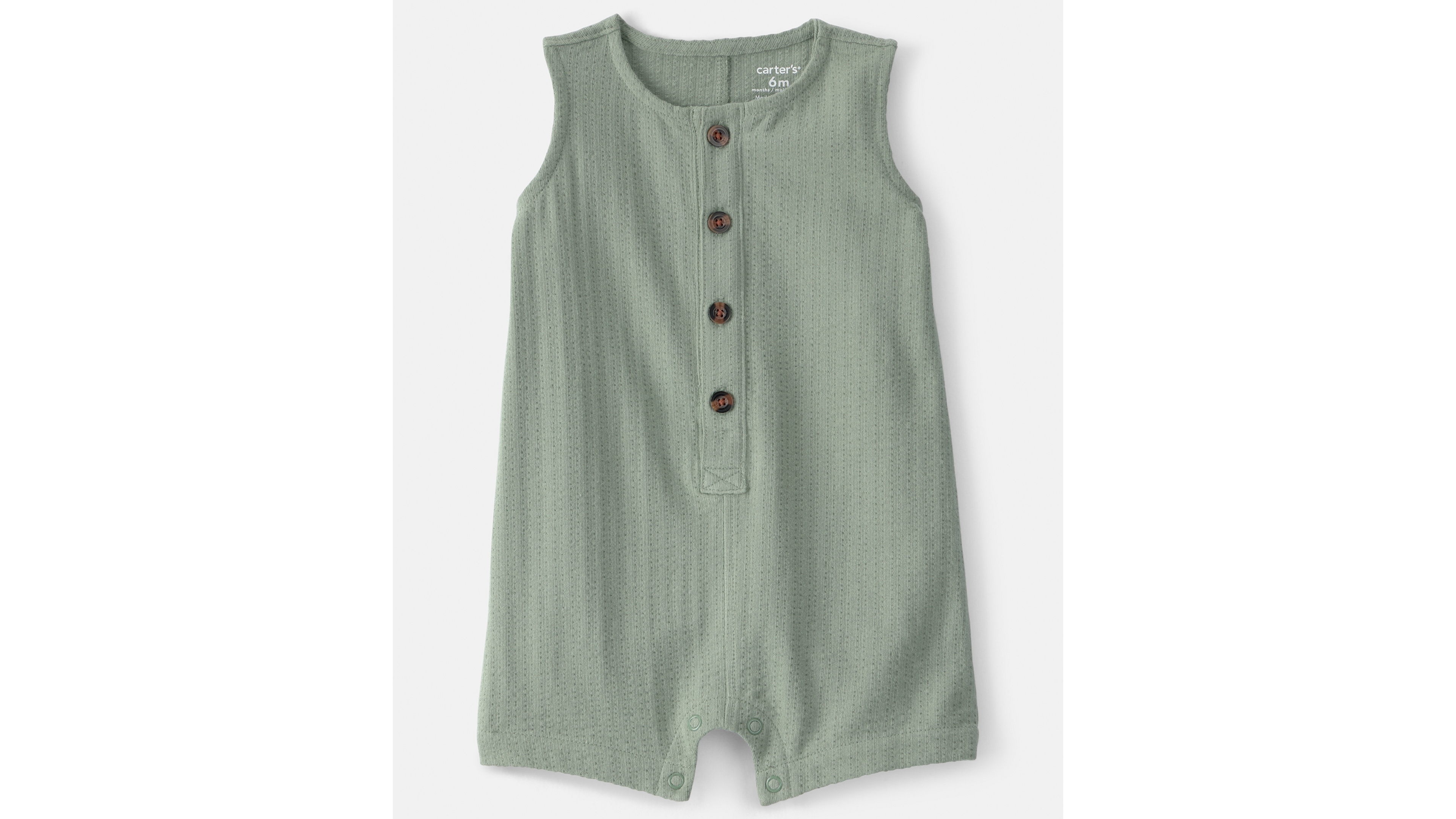 Carter's Baby Boys' Solid Sleeveless Romper