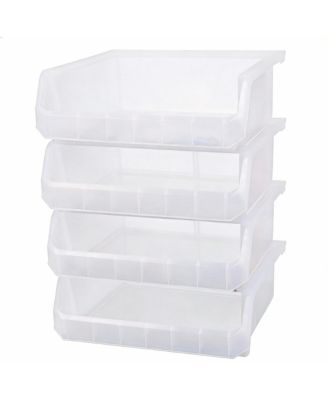 Extra Large Stackable Storage Bins for Home Organization 4-Pack